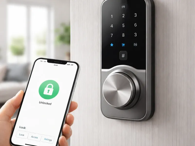 Încuietoare Smart Cu Acces Prin Telefon